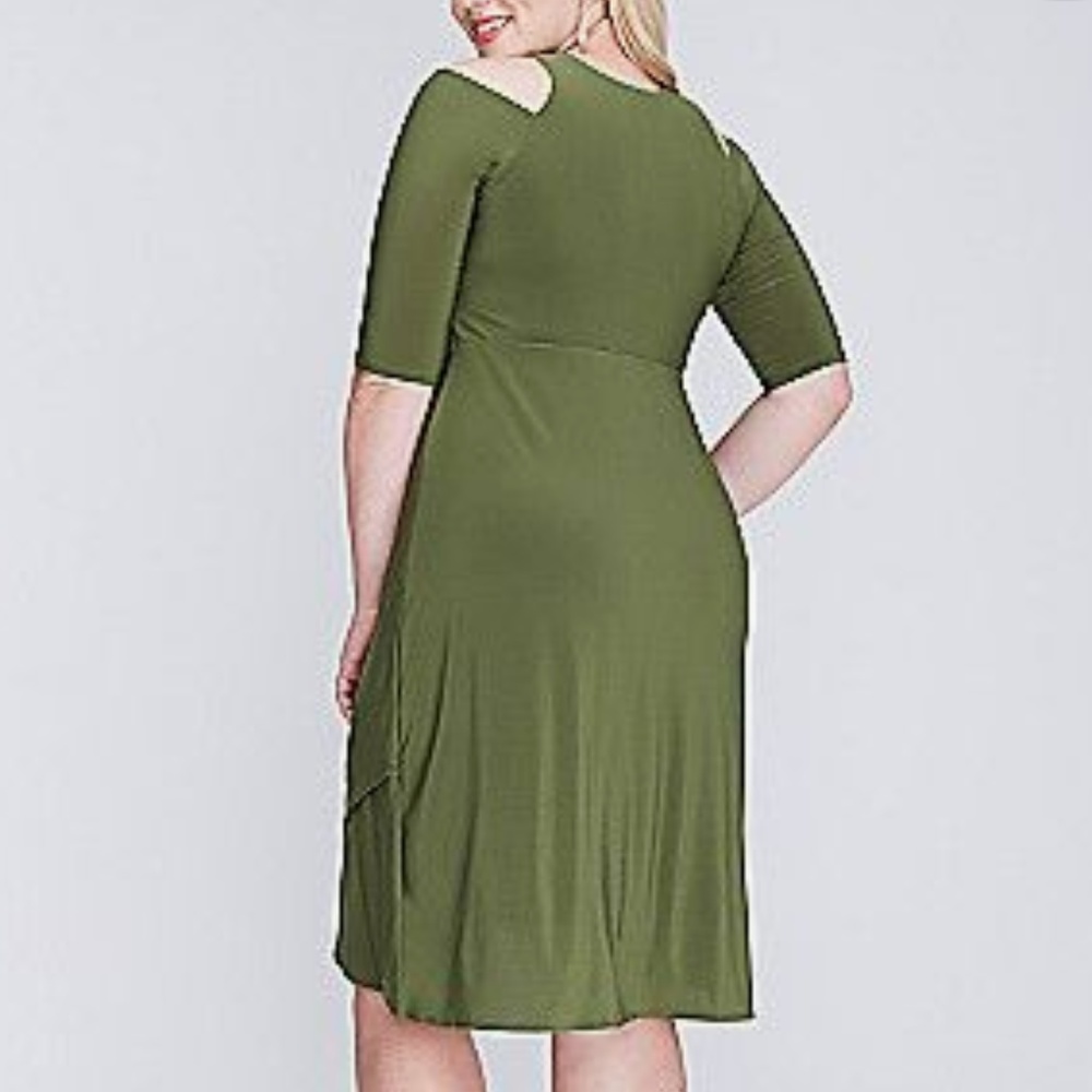 NWT Racy Faux Wrap Dress